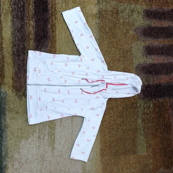 Coral Bay Ladies Zip Up Petite Hoodie White - Picture 13 of 14